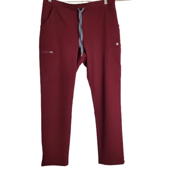 Figs Pants - Figs Technical Collection Burgundy Cargo Scrubs Pants Bottoms Sz Medium TW2000R